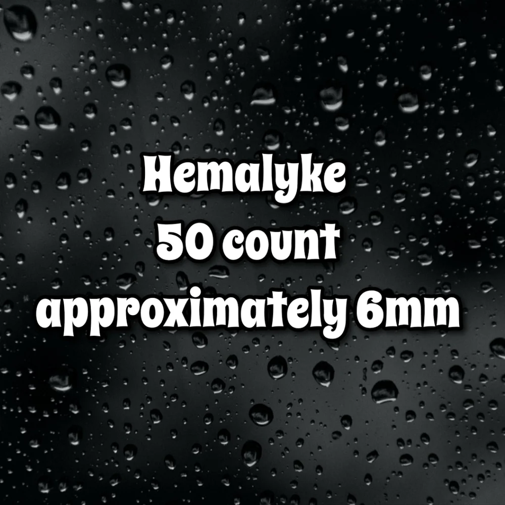 Hemalyke 50 Count 6mm Barrel Drum Beads #48